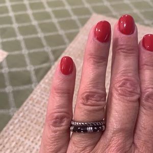 Stackable silver rings